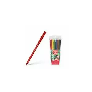 Фибровые ручки 6 цветов, смываемые ArtBerry Erich Krauze