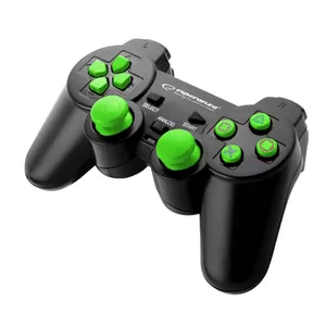 Esperanza EGG106G Spēļu kontrolieris Gamepad PC,Playstation 2,Playstation 3 Analogais / digitālais USB 2.0, melns, zaļš