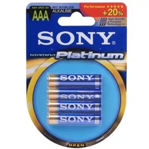 Sony 4x AAA Stamina Platinum Vienreizējas lietošanas baterija Sārmaina akumulatoru baterija