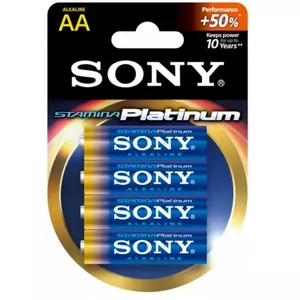 Sony 4x AA Stamina Platinum Vienreizējas lietošanas baterija Sārmaina akumulatoru baterija