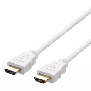 Deltaco HU-20A-K HDMI кабель 2 m HDMI Тип A (Стандарт) Белый