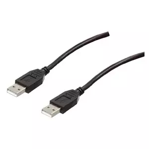 Kabelis USB2.0 AM - USB AM gals 3 m, melns