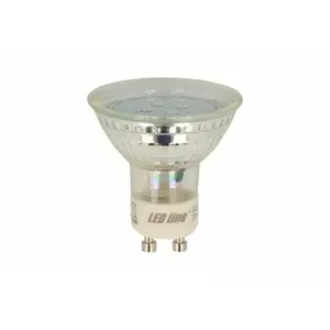 Светодиодная лампа GU10 230V 1W 80lm теплый белый, 2700K, светодиодная линейка