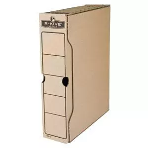 Архивная коробка FELLOWES 80мм, коричневый гофрированный картон