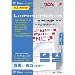Genie 10784 laminator pouch 25 pc(s)
