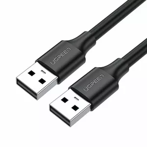 USB 2.0 M-M UGREEN kabelis US102, 1,5 m (melns)