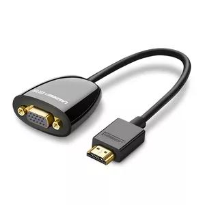 Ugreen 40253 видео кабель адаптер 0,25 m HDMI Тип A (Стандарт) VGA (D-Sub) Черный