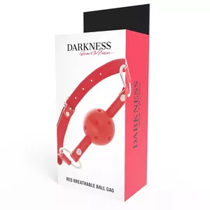 DARKNESS - RED BREATHABLE GAG