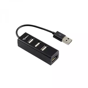 SBOX H-204 хаб-разветвитель USB 2.0 480 Мбит/с Черный