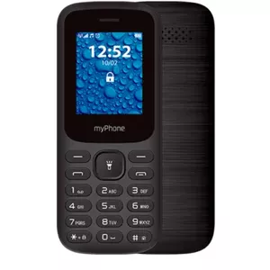 myPhone MP2220 мобильный телефон 4,5 cm (1.77") 67,5 g Черный Телефон с камерой