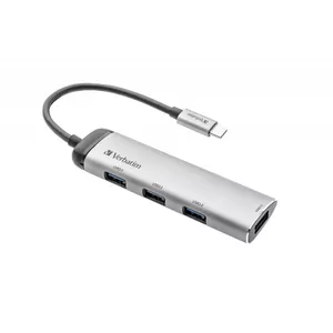 Verbatim USB-C Multiport Hub USB 3.2 Gen 1 (3.1 Gen 1) Type-C 5000 Мбит/с Серый