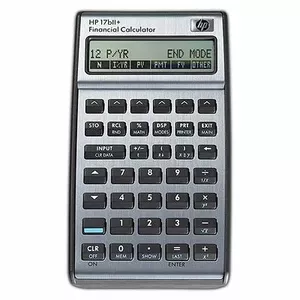 HP 17bII+ calculator Pocket Financial Black