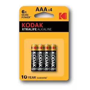 KODAK - XTRALIFE ALKALINE BATTERY AAA LR03 BLISTER * 4