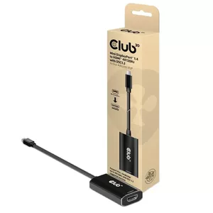 CLUB3D CAC-1186 video kabeļu aksesuārs 0,15 m Mini DisplayPort HDMI Type A (Standard) Melns