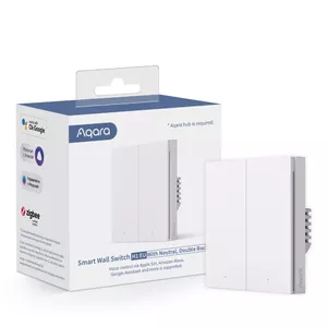 AQARA Smart Home Wall Switch H1, With Neutral, Double Rocker (WS-EUK04)