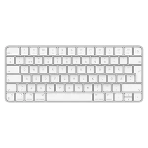 Apple Magic клавиатура USB + Bluetooth Финский, Шведский Алюминий, Белый