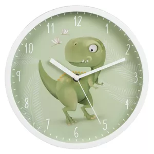 Hama Happy Dino Quartz clock Круглый Зеленый, Белый