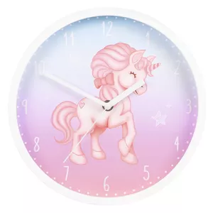 Hama Magical Unicorn Quartz clock Круглый Синий, Розовый, Белый