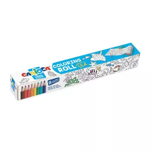 Carioca Coloring Roll + 8 Pencils Under The Sea Доска-сверток для творчества