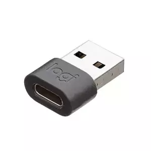 Logitech 989-000982 kabeļu spraudņu pāreja USB C USB A Grafīts
