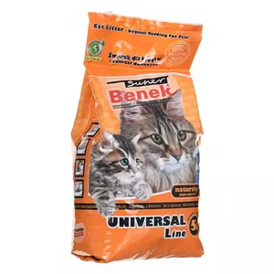 SUPER BENEK UNIVERSAL Kaķu pakaišiem Bentonīta smiltis Natural 5 l