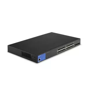 Linksys LGS328MPC Управляемый L3 Gigabit Ethernet (10/100/1000) Питание по Ethernet (PoE) Черный, Синий