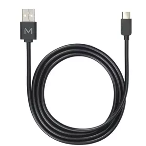 Mobilis 001278 USB кабель 1 m USB A USB C/Lightning Черный