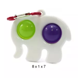 Mocco Bubble Pop Антистрессовая игрушка / Слон/ Брелок / белый