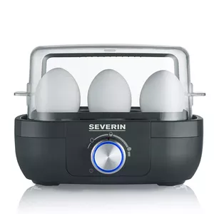Severin Eierkocher EK 3167 420W| f?r 6 Eier edelstahl/schwarz 6 яйца Черный