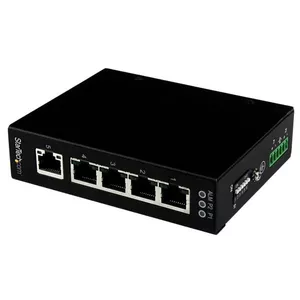 StarTech.com IES51000 сетевой коммутатор Неуправляемый Gigabit Ethernet (10/100/1000) Черный