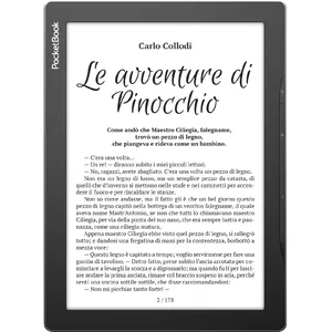 PocketBook InkPad Lite e-grāmatu lasītājs Skārienjūtīgais ekrāns 8 GB Wi-Fi Melns, Pelēks