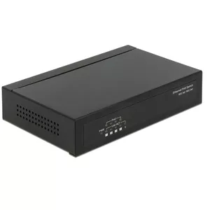 DeLOCK 87682 сетевой коммутатор Fast Ethernet (10/100) Питание по Ethernet (PoE) Черный