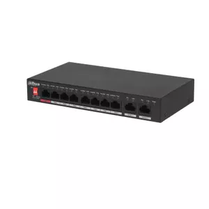 Dahua Technology PoE PFS3010-8ET-96-V2 сетевой коммутатор Неуправляемый Gigabit Ethernet (10/100/1000) Питание по Ethernet (PoE) Черный