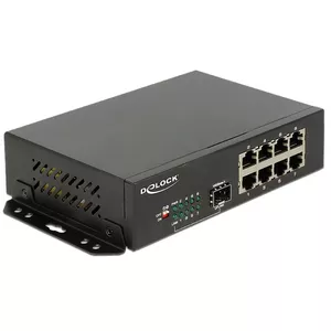DeLOCK 87708 tīkla pārslēgs Gigabit Ethernet (10/100/1000) Melns