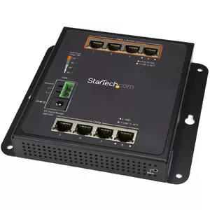 StarTech.com IES81GPOEW сетевой коммутатор Управляемый L2 Gigabit Ethernet (10/100/1000) Питание по Ethernet (PoE) Черный