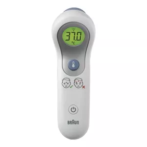 Braun BNT300WE digitālais ķermeņa temperatūras mērītājs Tālvadības termometrs Balts Piere Pogas