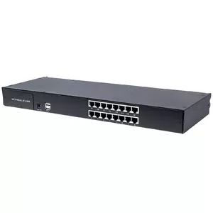 Intellinet Modular 16-Port CAT5 VGA KVM Switch, For Use with Product Numbers 507622, 507738, 507981, 507998, 508025, 508032, 508049 & 508056 (Euro 2-pin plug)