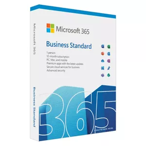 Microsoft 365 Business Standard 1 licence(-s) Abonēšana Angļu 1 gads(i)