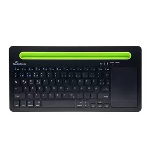 MediaRange MROS131 клавиатура Bluetooth QWERTZ Немецкий, Swiss Черный, Зеленый