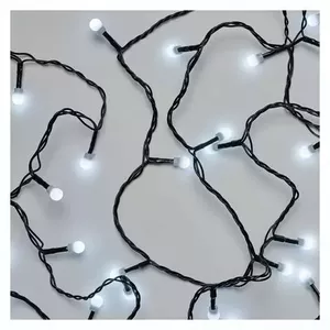 Светодиодная гирлянда МАЛЕНЬКИЕ ШАРЫ, 230Vac, 20м, 200 x LED, холодный белый, таймер, EMOS