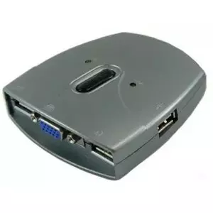 Sedna SE-KVM-USB-22 (KVM) tastatūras/video/peļu pārslēgšanas mehānisms Pelēks
