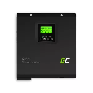 Green Cell INVSOL02 strāvas adapteris & pārveidotājs Iekštelpu/āra 1500 W Melns