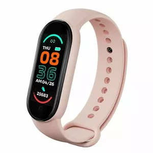 iWear SM6 Smart Bracelet - Fitness Tracker IP67 with HR & Blood pressure / Social / Sleep monitor Pink