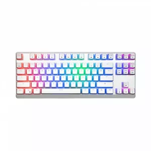 Modecom Volcano Lanparty Pudding Edition RGB (Outemu Brown) Mechanical Keyboard, White