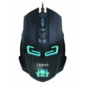 Crono CM647 - оптическая игровая мышь, разъем USB, разрешение 800/1200/1600 DPI, синяя подсветка