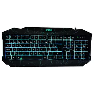 Crono CK2115 - игровая клавиатура с 3 цветами подсветки , USB, CZ / SK, черная