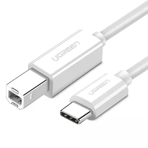 CB UGREEN US241 USB 2.0 kábel 1.5m-es nyomtatóhoz (fehér)