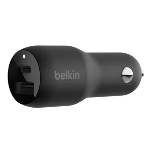 Belkin CCB004BTBK PDA/mobīlo telefonu lādētājs Viedtālrunis, Planšete Melns Cigāru šķiltavas, USB Ātrā uzlāde Iekštelpas, Ārējie