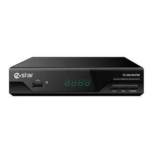 eSTAR T2 536 TV set-top box Cable HD Black