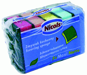 Губка NICOLS Maxi Netto 5 штук